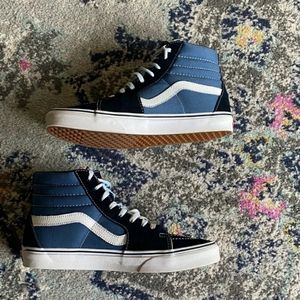 Vans Hi-top classic vans with blue on the side